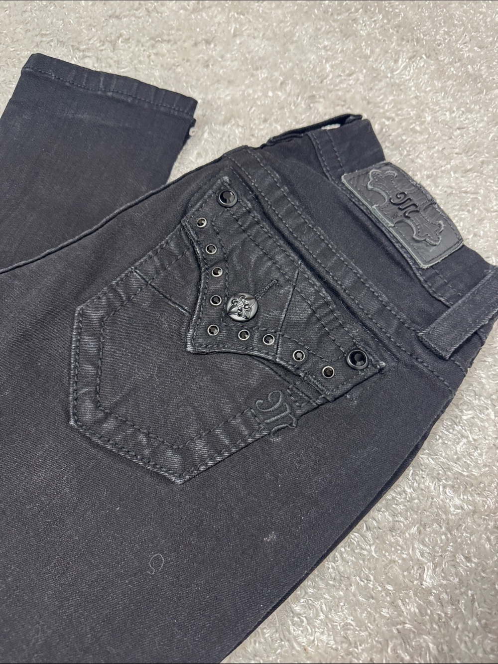 Miss me black jeans mid rise skinny size 26
